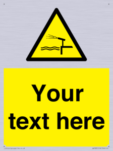 Custom warning water cannon